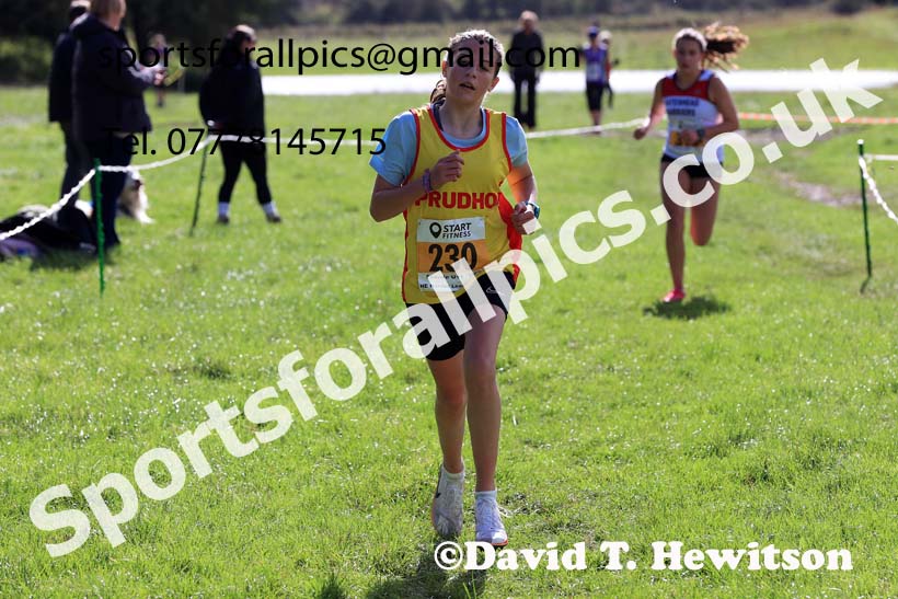 Girls under-13s 2024 Start Fitness NEHL, Thornley Hall Farm, Peterlee, Saturday, September 28th.   Photo: David T. Hewitson/Sports for All Pics